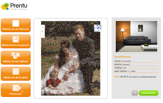 Prentu Fotoleinwand Bestellvorgang